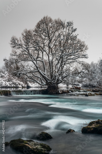 river in winter