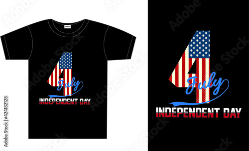 4th July independent  day t-shirt design (ID: 424182128)