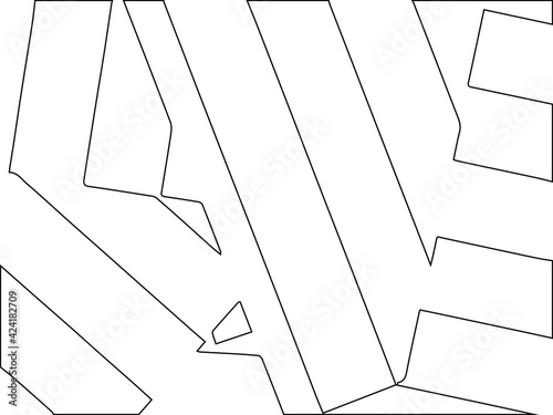 Geometric vector pattern with triangular elements. abstract ornament for wallpapers and backgrounds. Black and white colors.
