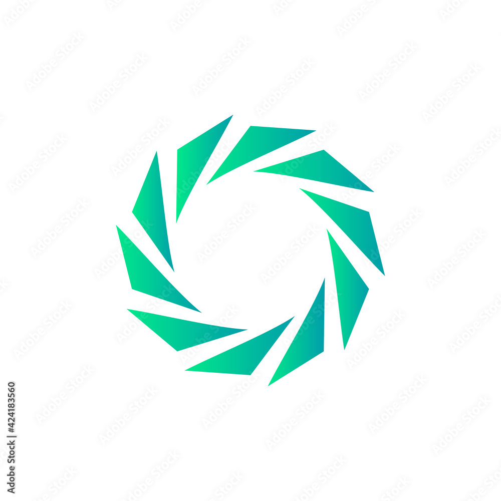 Obraz premium circle abstract technology logo vector template