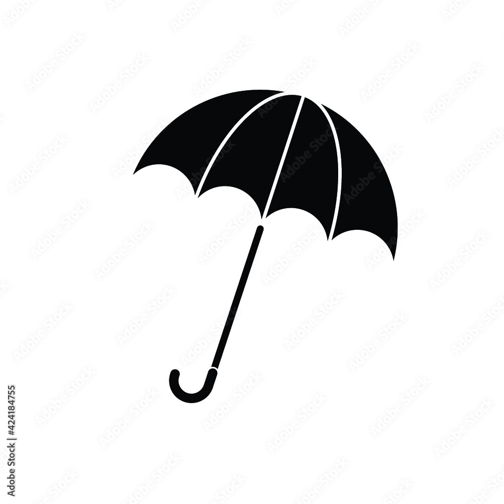Protective umbrella in solid design Protective umbrella in solid design