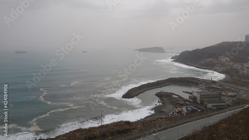 storm over the sea