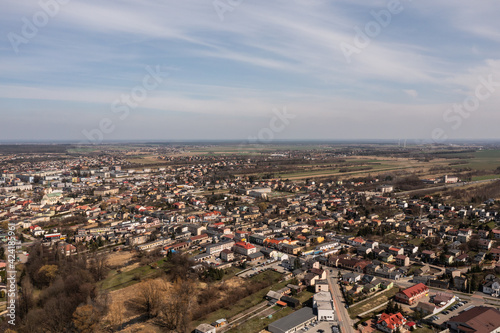 Obraz na płótnie Masto Kłobuck- Panorama / krajobraz z lotu ptaka w salonie