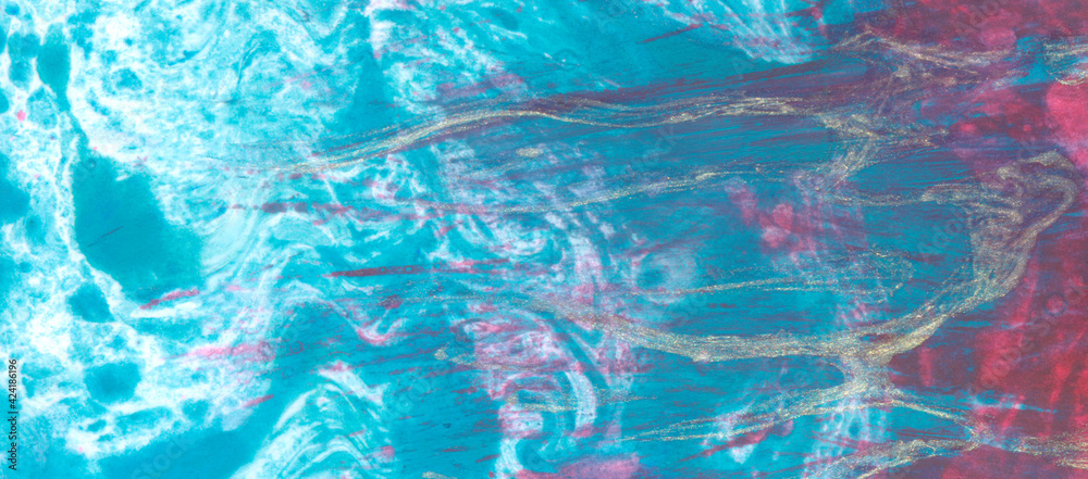 Abstract art background blue and red liquid paint streaming over surface watercolor technique illustration Abstract art background blue and red liquid paint streaming over surface watercolor technique illustration
