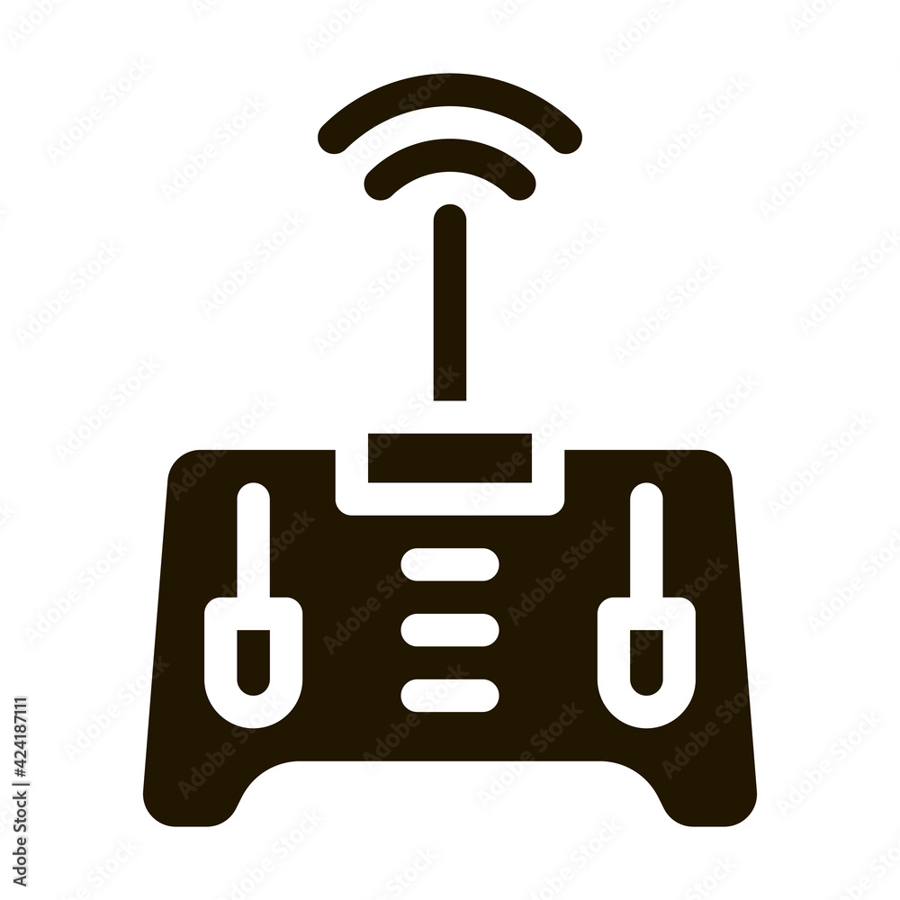 drone remote control glyph icon vector. drone remote control sign. isolated symbol illustration drone remote control glyph icon vector. drone remote control sign. isolated symbol illustration