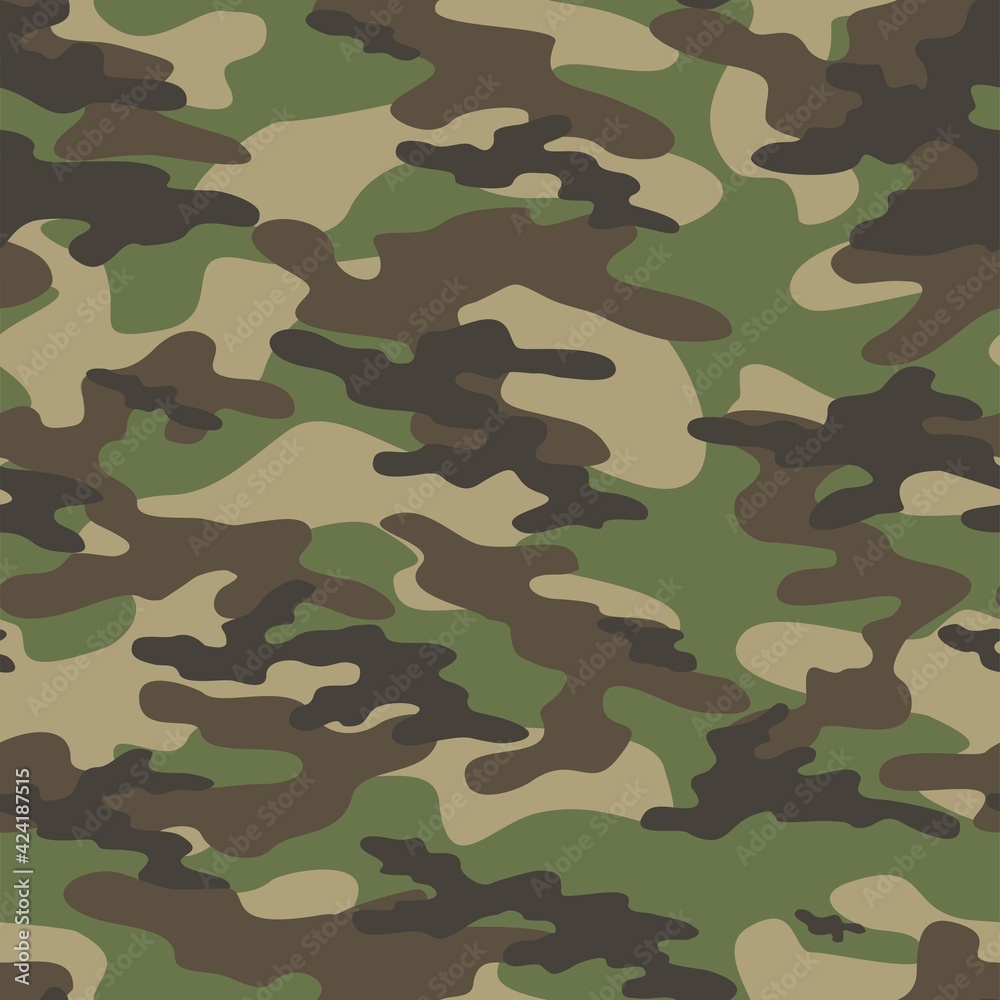 Army camo texture repeat print vector textile background. Army camo texture repeat print vector textile background.