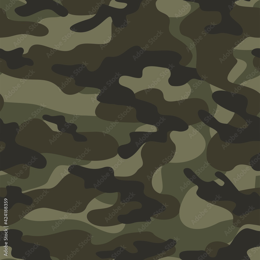 Fototapeta premium camouflage seamless pattern. Camo Military. Modern print. Vector