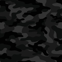 Fototapete Tarnmuster Dunkles Modernes Camouflage Tarnmuster  © keni