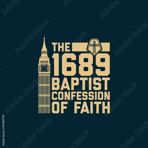 Foto Reformed christian art. The 1689 Baptist Confession of Faith.
