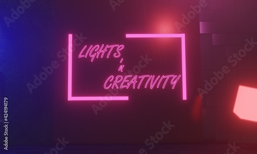 Lights ''n Creativty Neon Sign photo