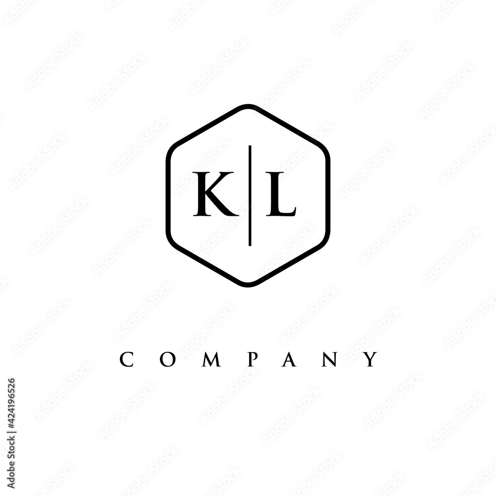 initial KL logo design vector initial KL logo design vector