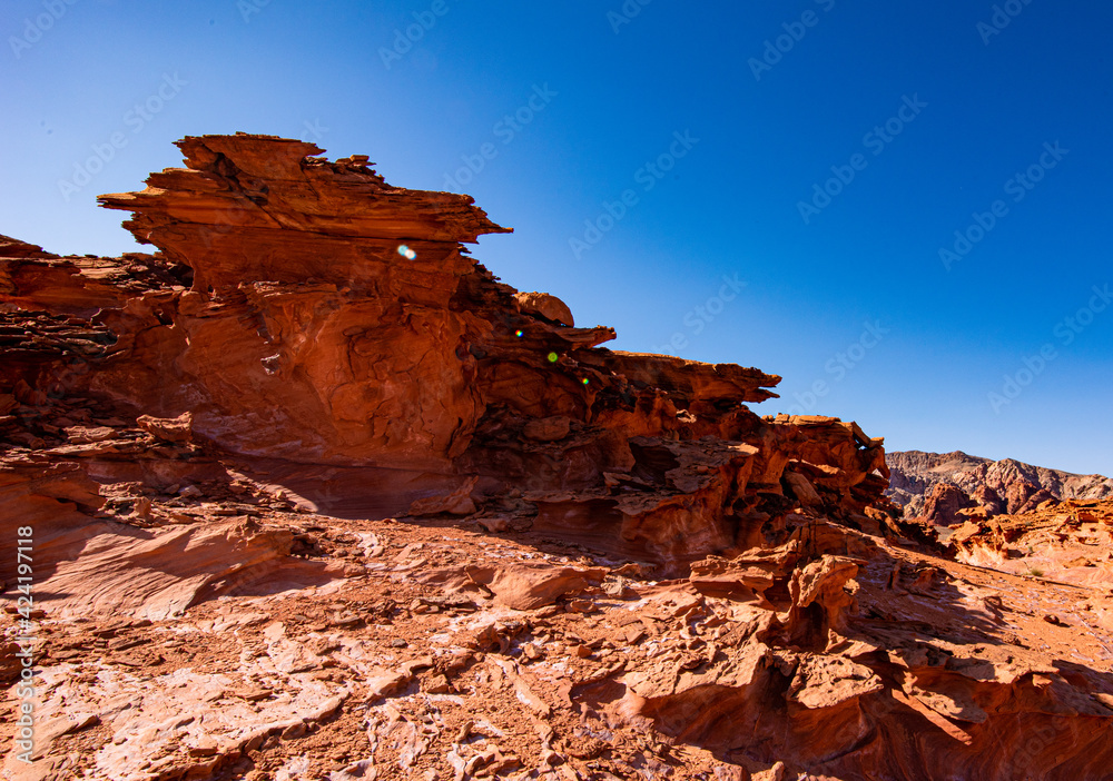 Little Finland, Nevada. Also know as Devil's Fire or Hobgoblin Playground.  A collection of amazing, bizarre and complex reddish and orange rock formations that were formed out of Navajo sandstone.