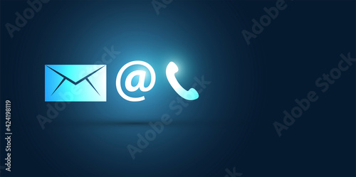 icone, contatti, sms, email,  