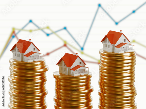 Mortgage concept by money h...