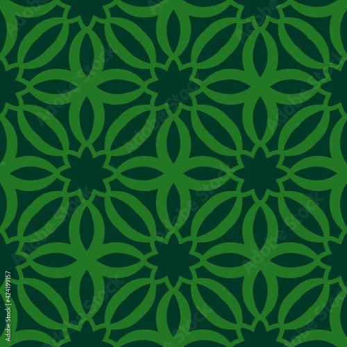 Abstract fantasy thin line floral geometric seamless pattern. Creative mosaic, tile background.