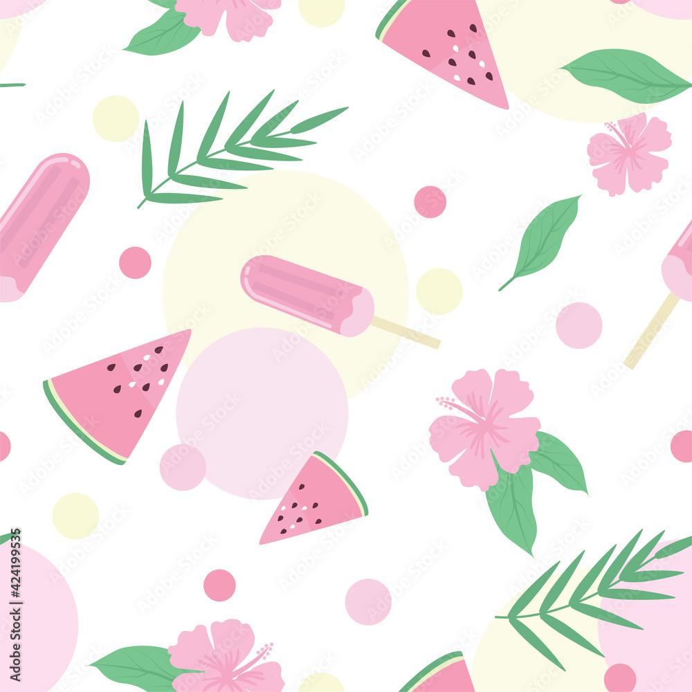 Vector elements of sea recreation. Bathing accessories. Vector elements of sea recreation. Bathing accessories.