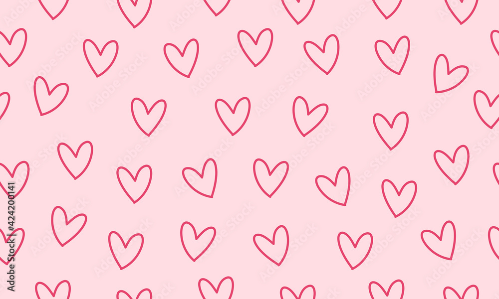 Abstract background with hearts. Love, wedding vector.