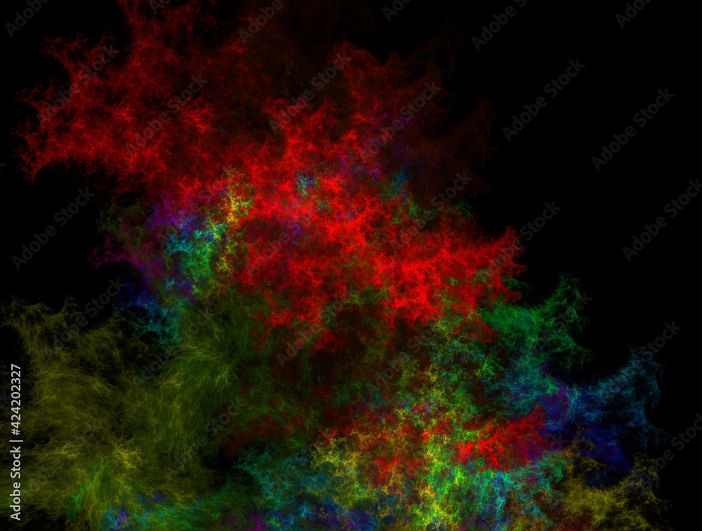 Imaginatory fractal background generated Image