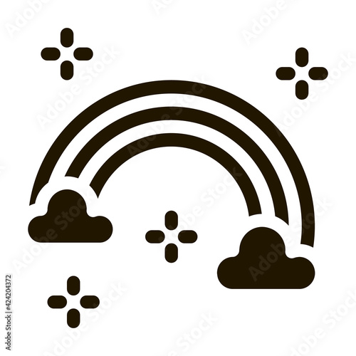 lgbt rainbow glyph icon vector. lgbt rainbow sign. isolated symbol illustration
