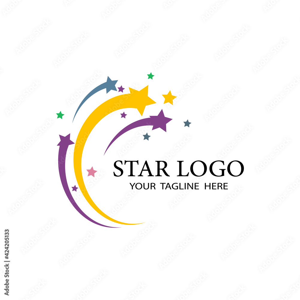 Obraz premium Star icon Template vector illustration design