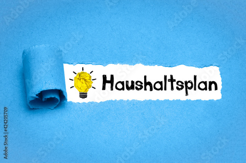 Haushaltsplan 