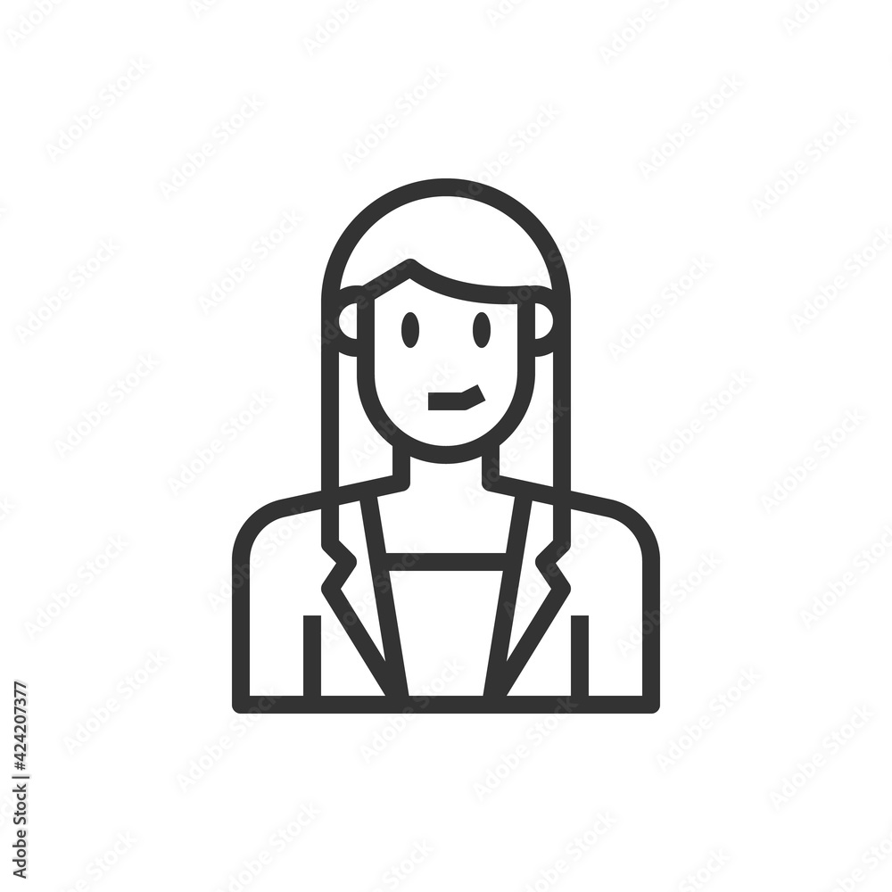 Teacher Line Icon Vector Illustration Teacher Line Icon Vector Illustration