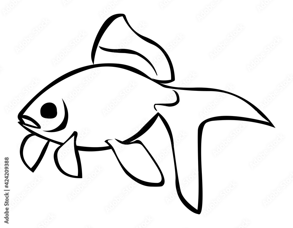 Fish handdrawn illustration