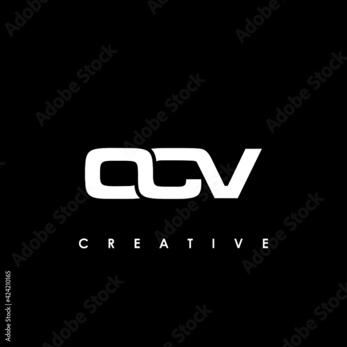 OCV Letter Initial Logo Design Template Vector Illustration photo