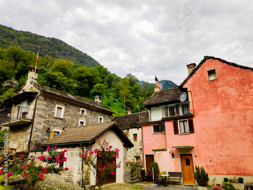 Beautiful scene in Lodano, Valle Maggia, Switzerland