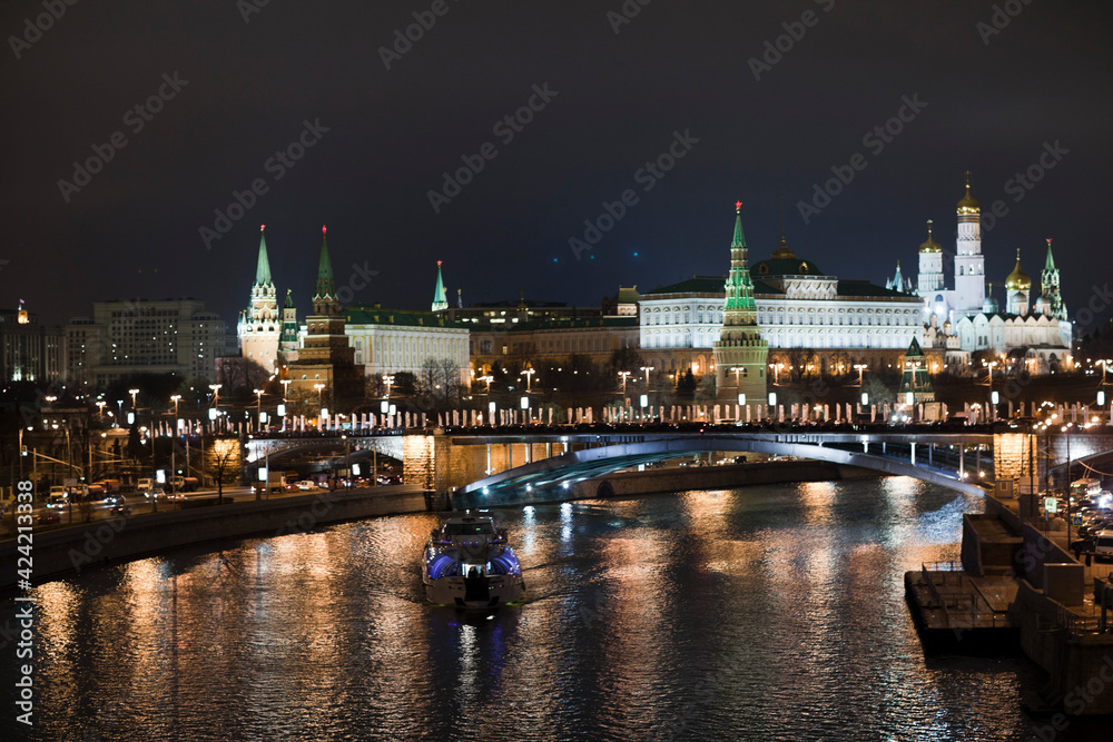 Kremlin embankment. Moscow