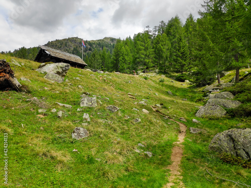 Corte dell'Ovi with beautiful landscape of Ticino, Switzerland photo