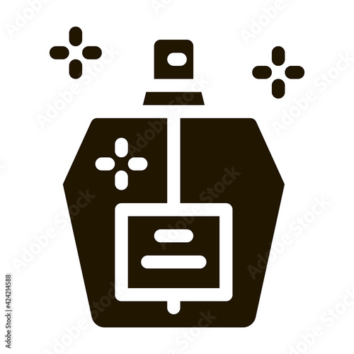 aroma odor parfume glyph icon vector. aroma odor parfume sign. isolated symbol illustration