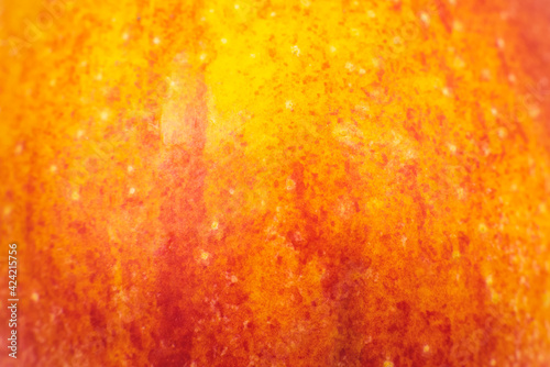 Close up photo of red apple background. Apples fruit peel texture  macro view.