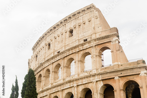 Fotobehang Colosseum in Rome. The Colosseum is a landmark in Rome.