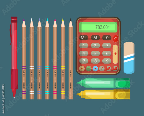 Stationery. Vector collection