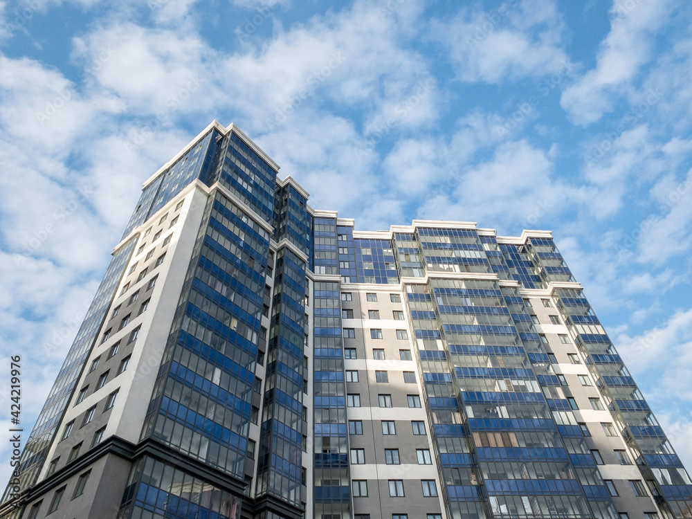 Fototapeta premium High-rises apartment buildings against the sky
