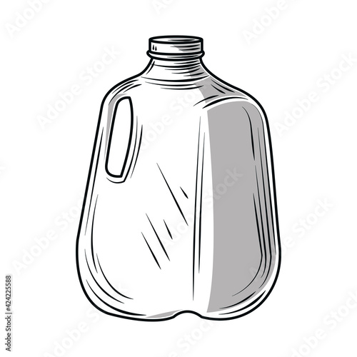 milk gallon sketch