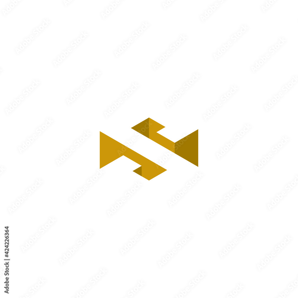 abstract geometric Letter S logo with hexagon icon design vector elements abstract geometric Letter S logo with hexagon icon design vector elements