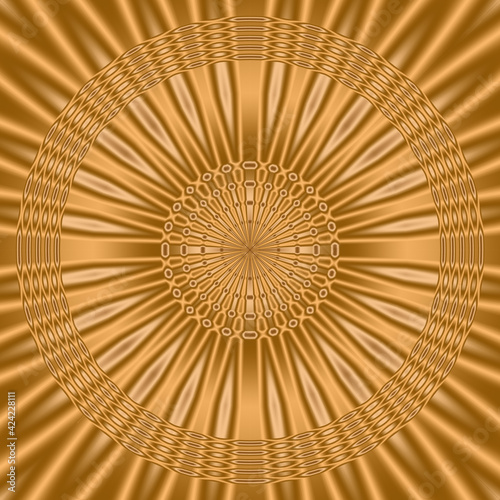 Geometric abstract background of the sun