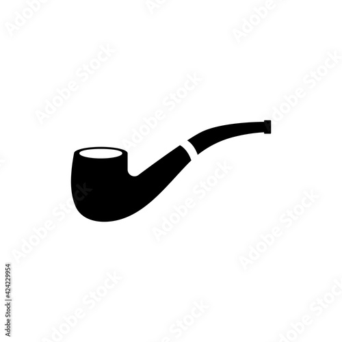 Smoking pipe. Vector illustration isolated on white background