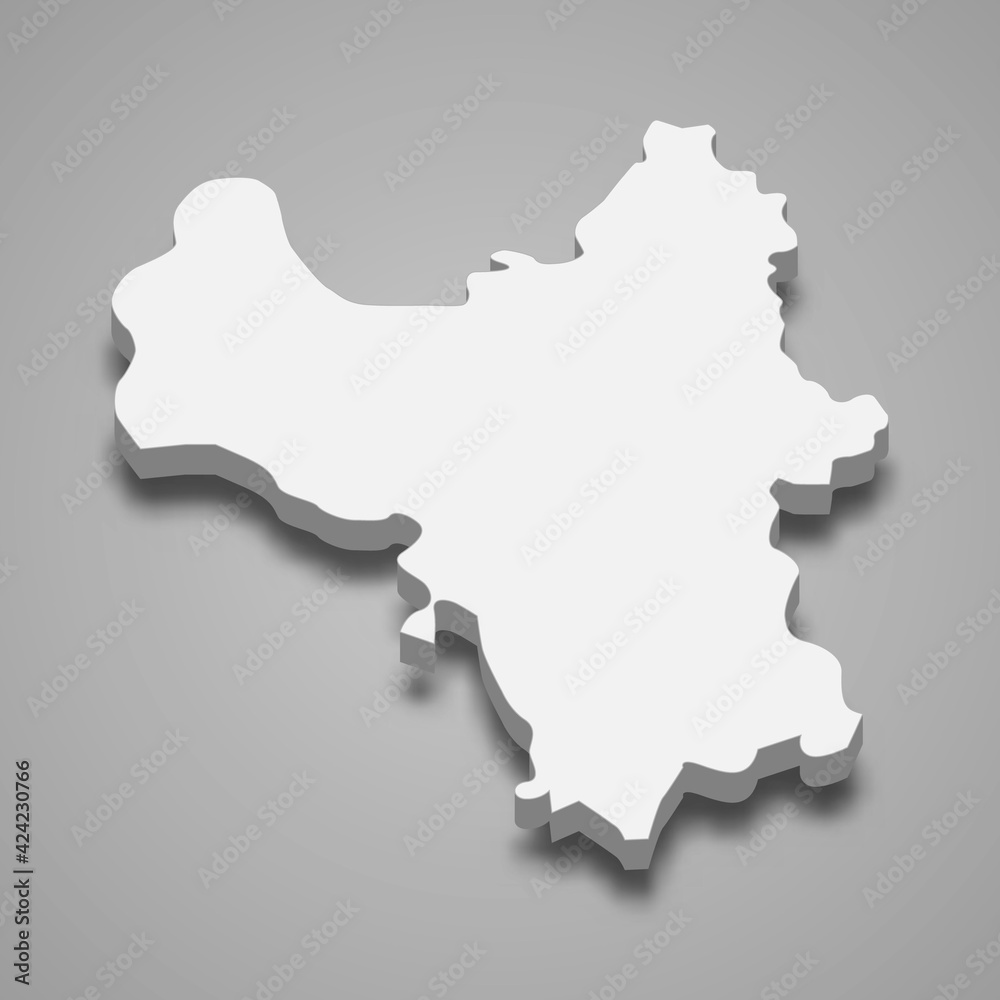 3d isometric map of Hanoi Province of Vietnam 3d isometric map of Hanoi Province of Vietnam