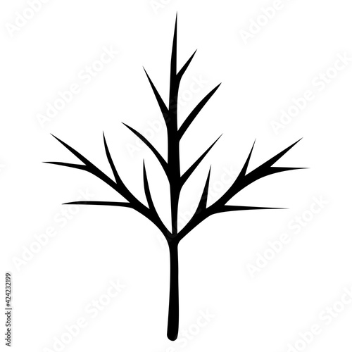 Flat Vector Illustration of Branch
