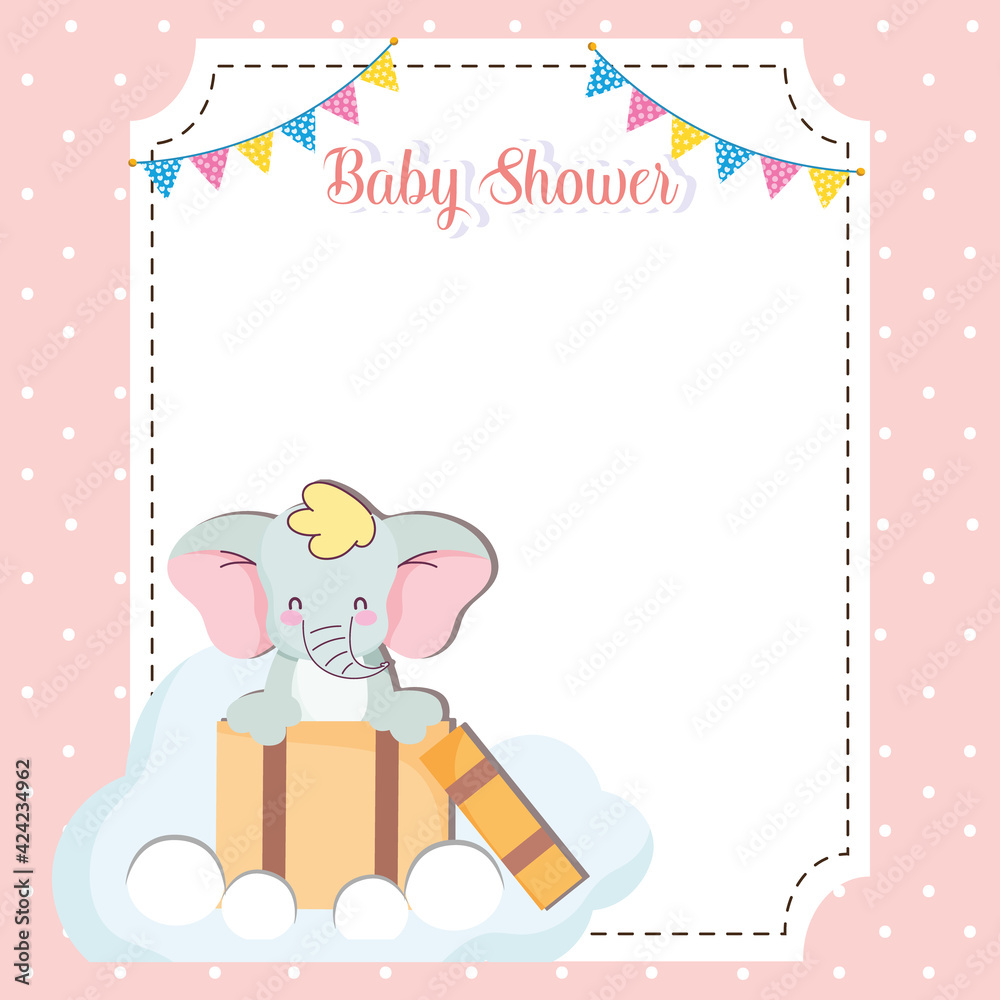 Fototapeta premium baby shower card