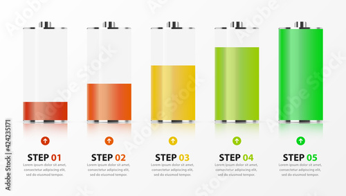 Infographic design template. Creative concept with 5 steps