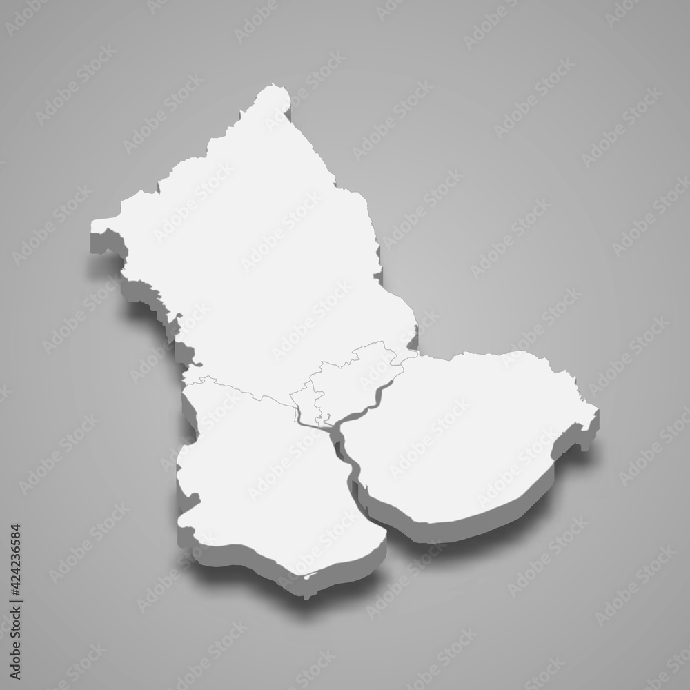 3d isometric map of Yangon is a Region of Myanmar 3d isometric map of Yangon is a Region of Myanmar