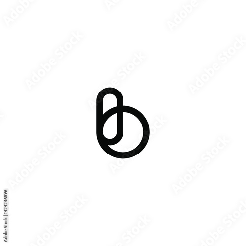 initial B logo design vector
