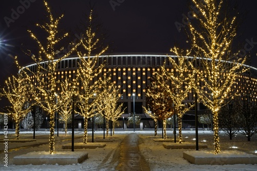 night park Galitskogo in Krasnodar                                                                                              photo