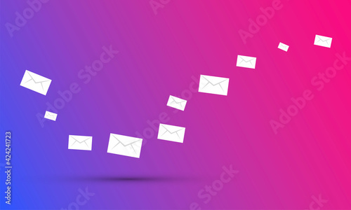 icone, contatti, sms, email, buste da lettera