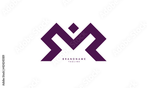 Alphabet letters Initials Monogram logo SMR, SM, MR photo