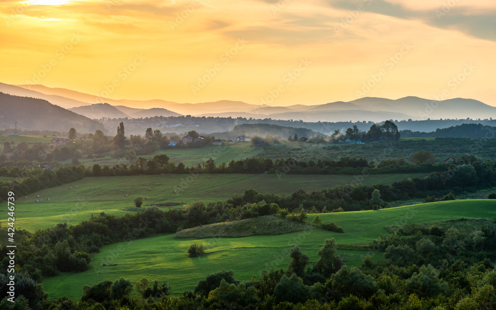 Fototapeta premium landscape with mountains